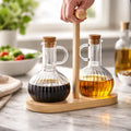 Set Alcuza Aceitera Vinagrero 300ml Mesa Dispensador Aceite
