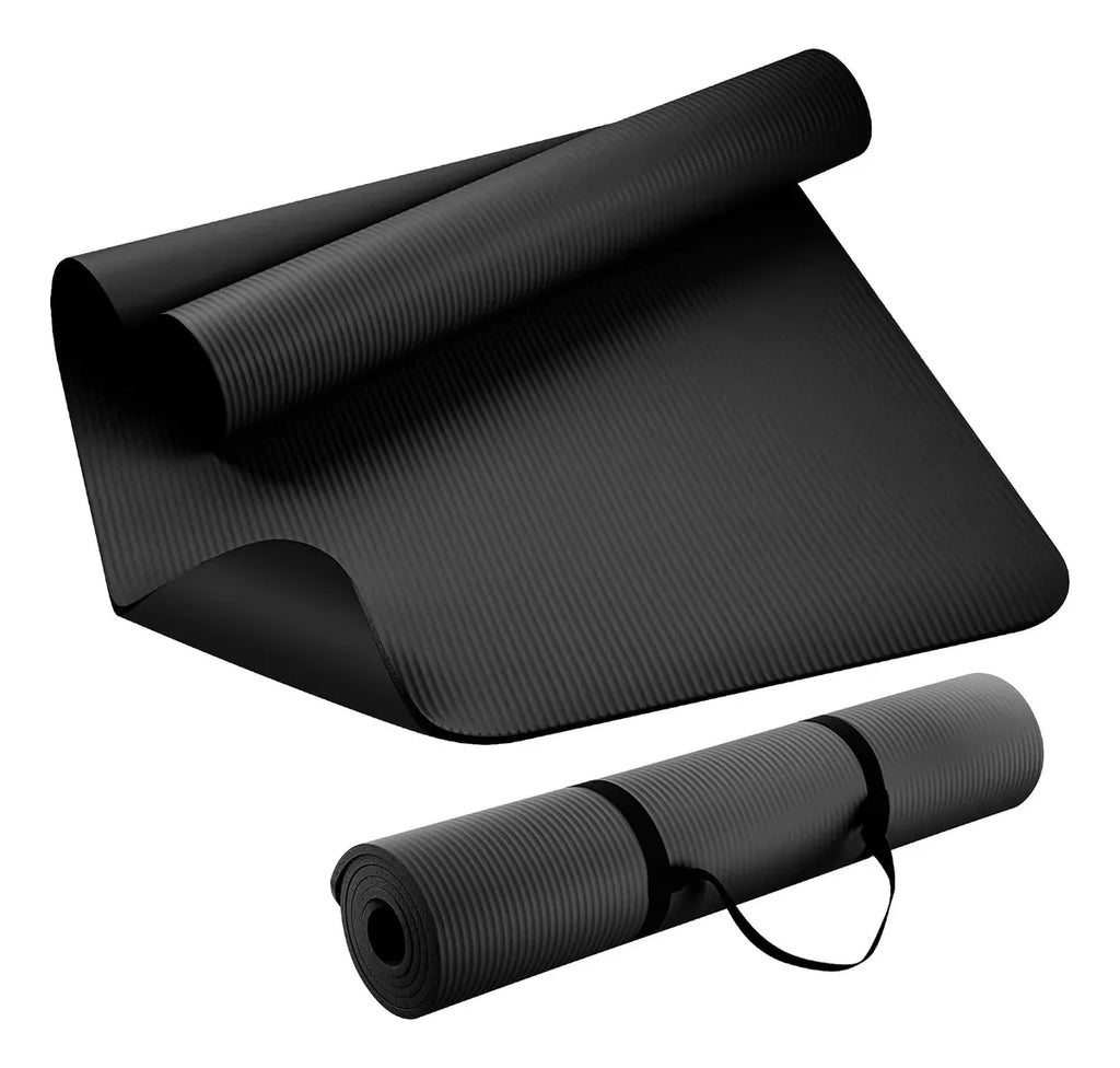 Colchoneta Mat Yoga Nbr Fitness Yoga Deporte 10mm Con Correa