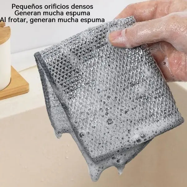 Pack De 10 Trapos De Alambre Multiusos Para Lavar Platos