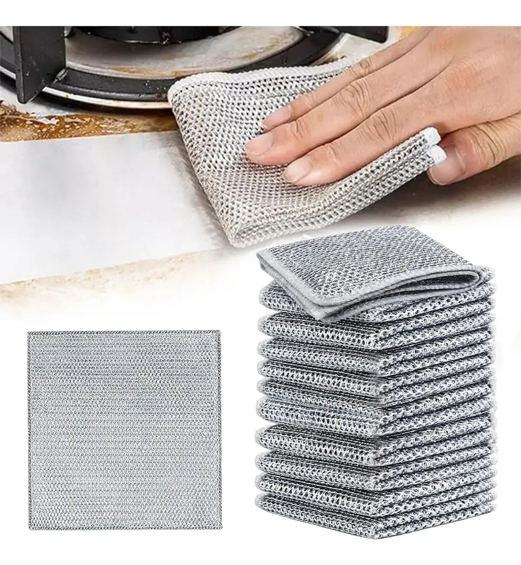 Pack De 10 Trapos De Alambre Multiusos Para Lavar Platos
