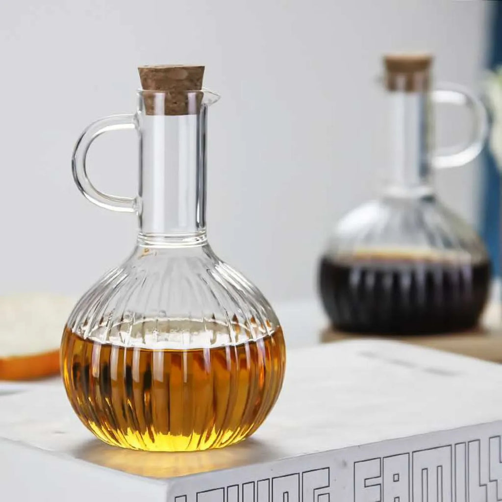 Set Alcuza Aceitera Vinagrero 300ml Mesa Dispensador Aceite