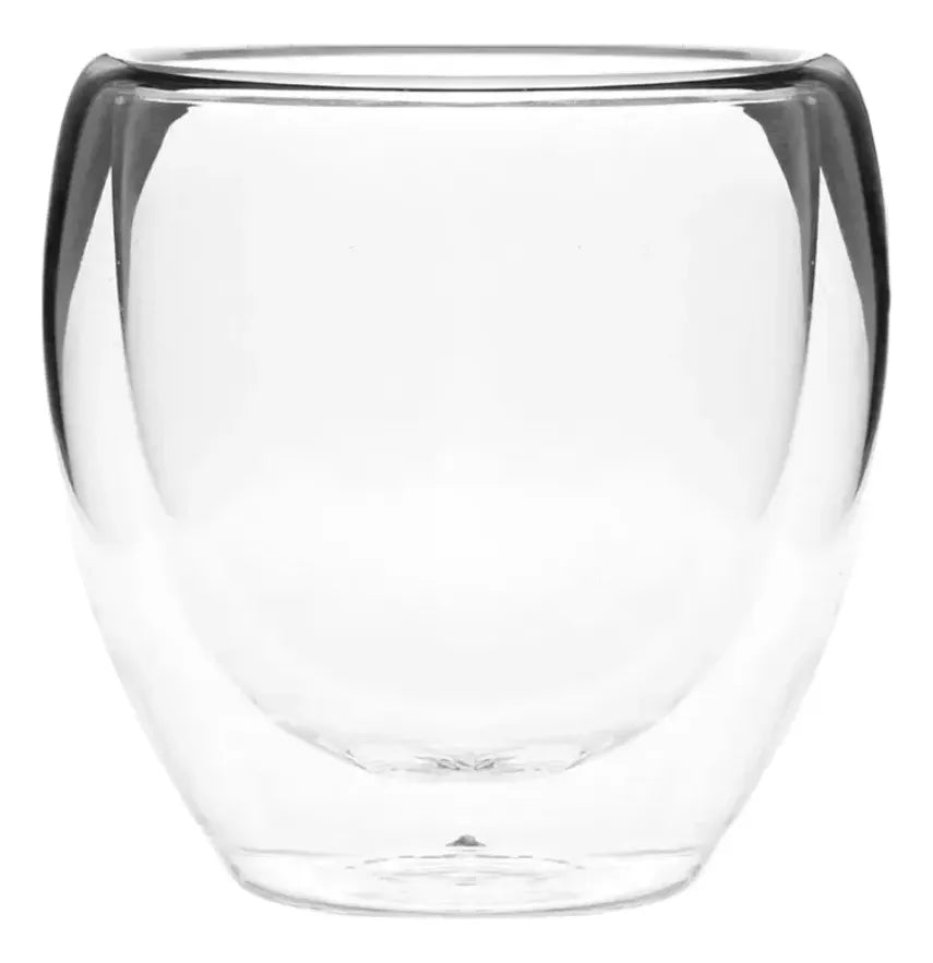 4 Vasos Tazas 250ml De Cafe Doble Vidrio Espresso Sin Asa