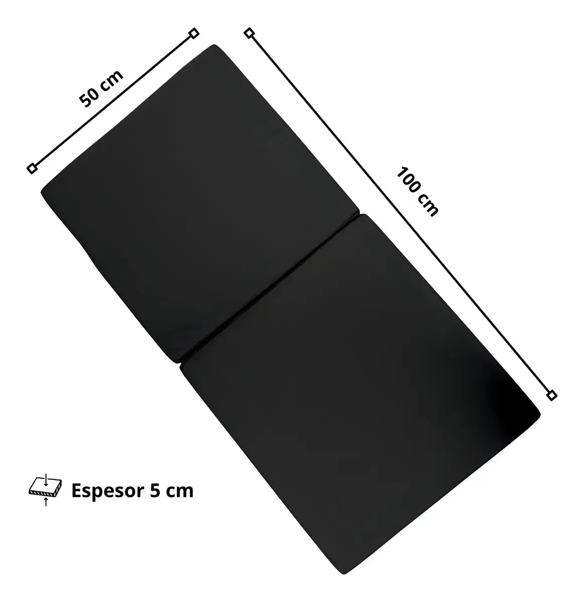 Colchoneta Deportiva Pilates / Yoga Lona Oxford 100x50x5cm