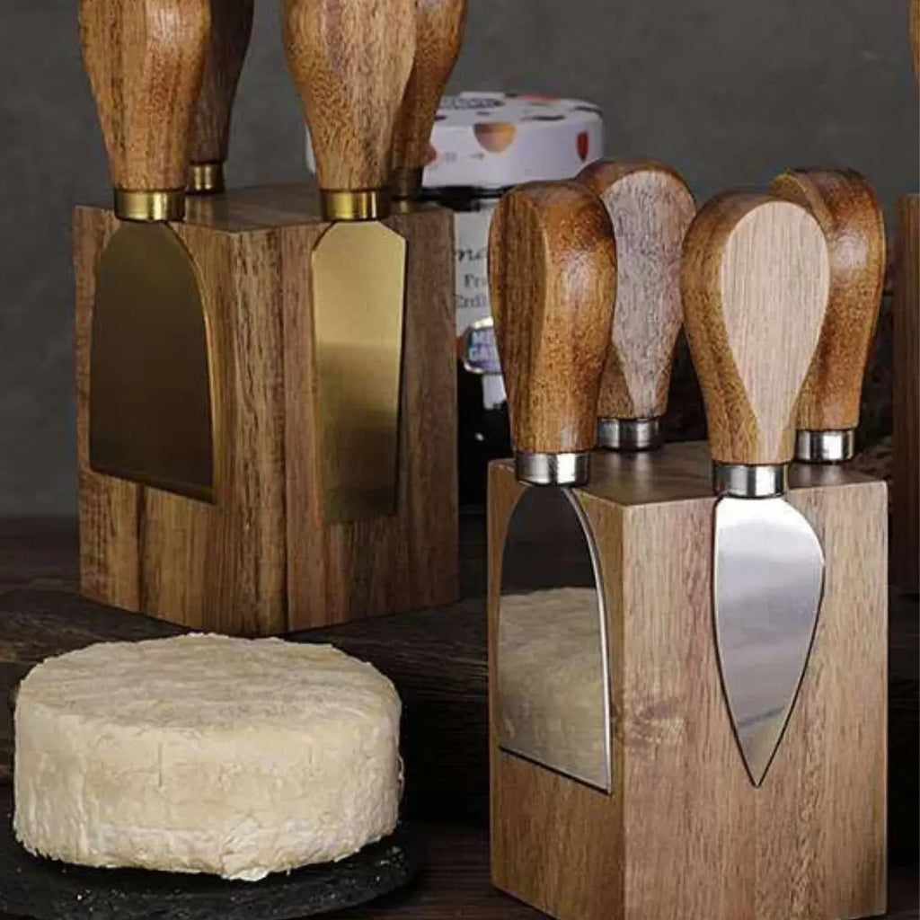 Set Cuchillos Queso Mango Mandera