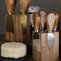 Set Cuchillos Queso Mango Mandera