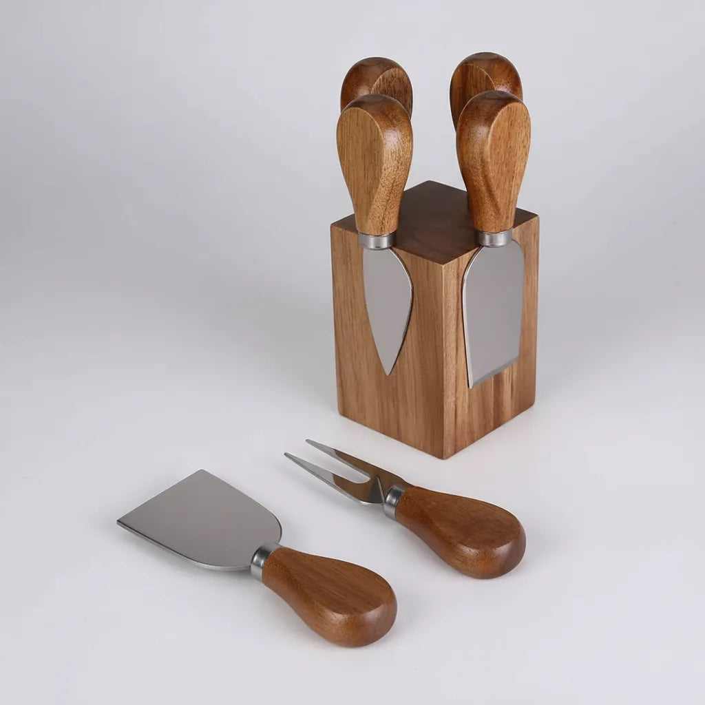 Set Cuchillos Queso Mango Mandera