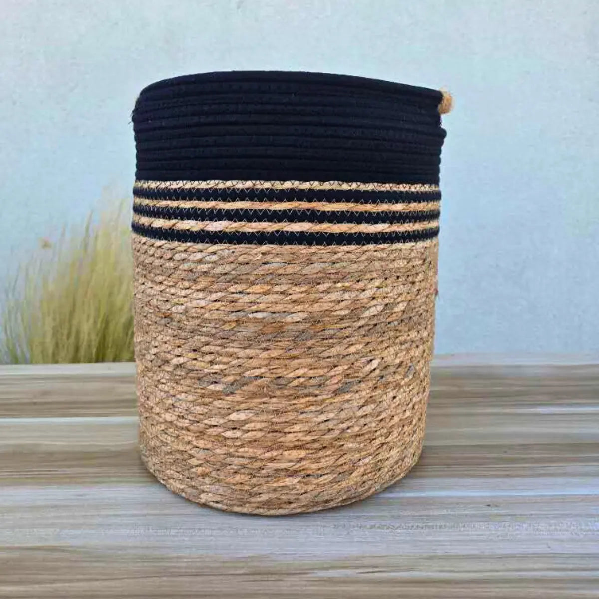 3 Set Canasto Cesta Yute Macetero Decorativo Planta Merlin