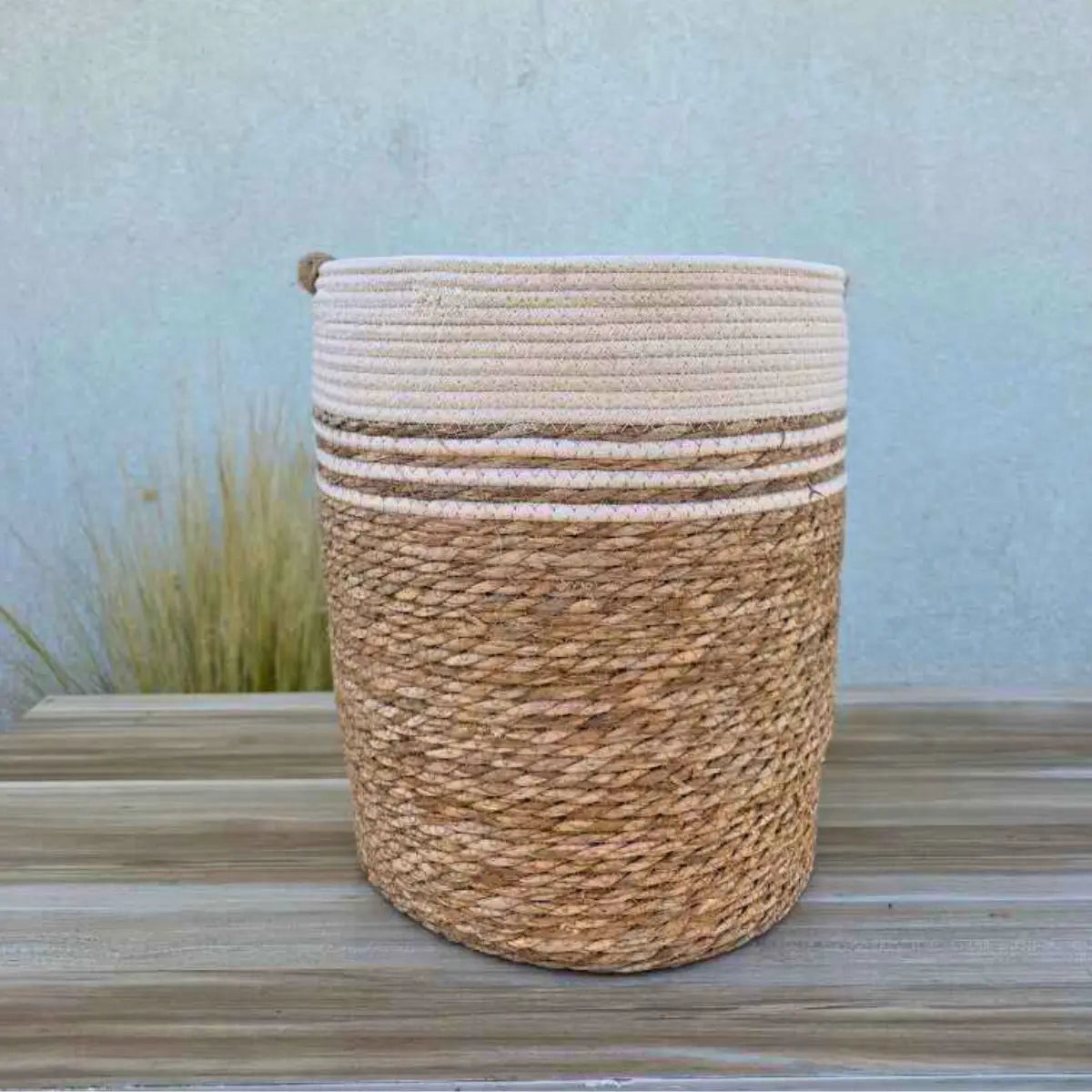 3 Set Canasto Cesta Yute Macetero Decorativo Planta Merlin