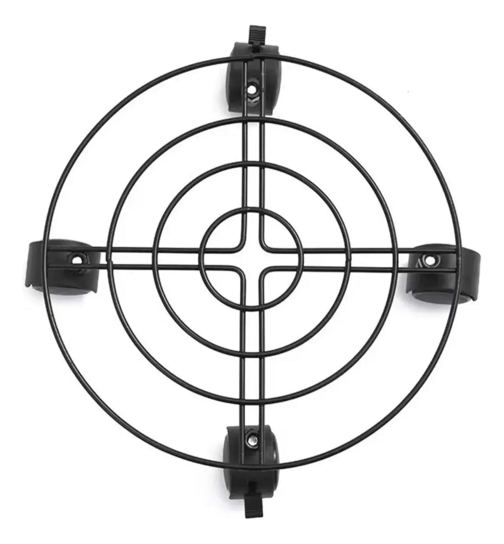 Pack 2 Soportes Porta Macetas Macetero Base Metal Con Ruedas
