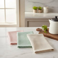 Pack 3 Paño De Cocina Algodon Estilo Waffle Cuadrado 34x34cm