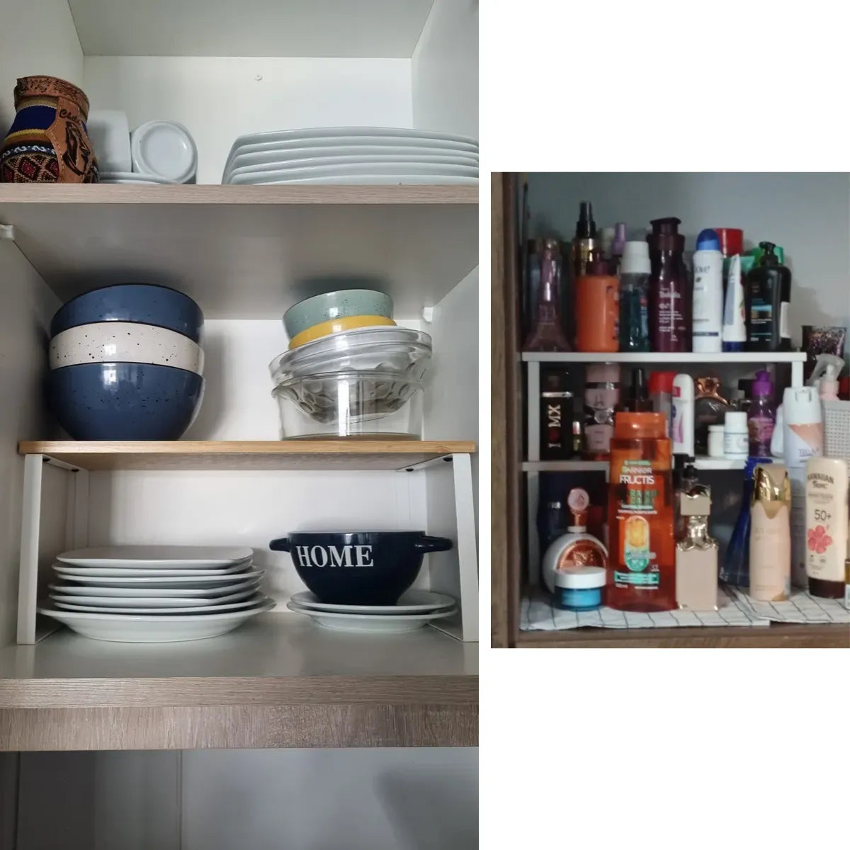 Estante Organizador De Gabinete Ahorra Espacio Cocina Baño