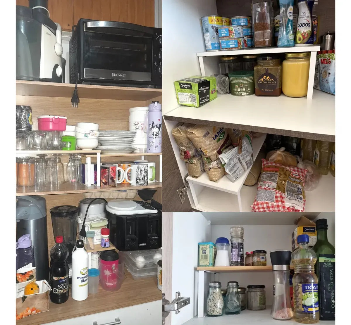 Estante Organizador De Gabinete Ahorra Espacio Cocina Baño