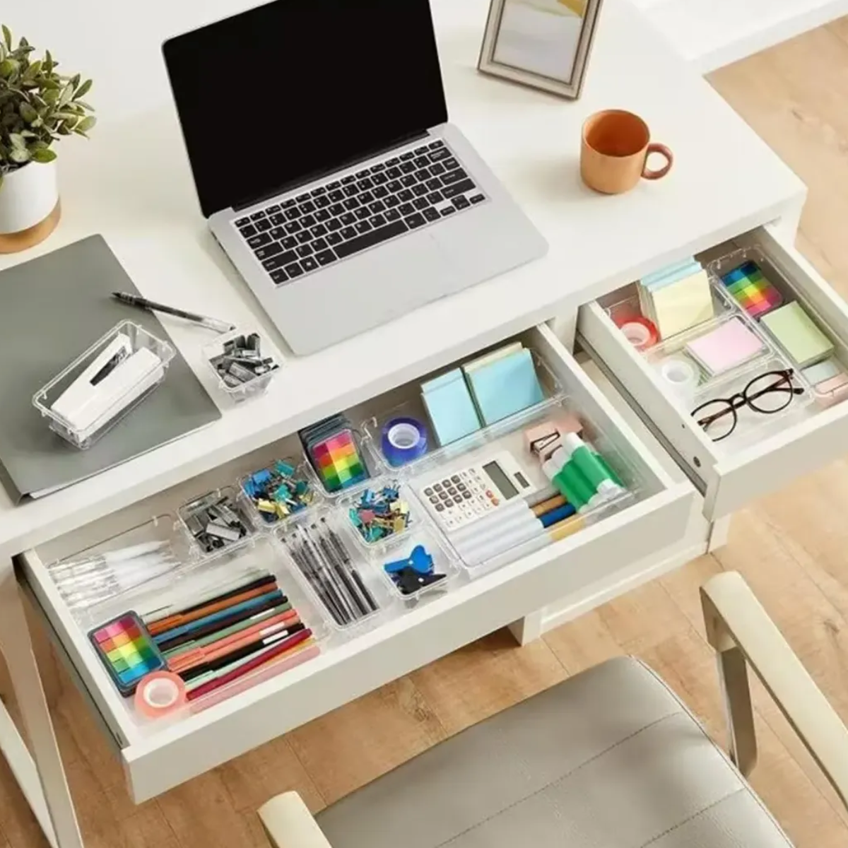 Set 4 Cajas Organizadora Cajon Closet Acrilico Maquillaje