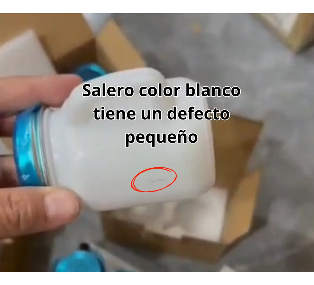 Juego Salero Y Pimentero De Cerámica
