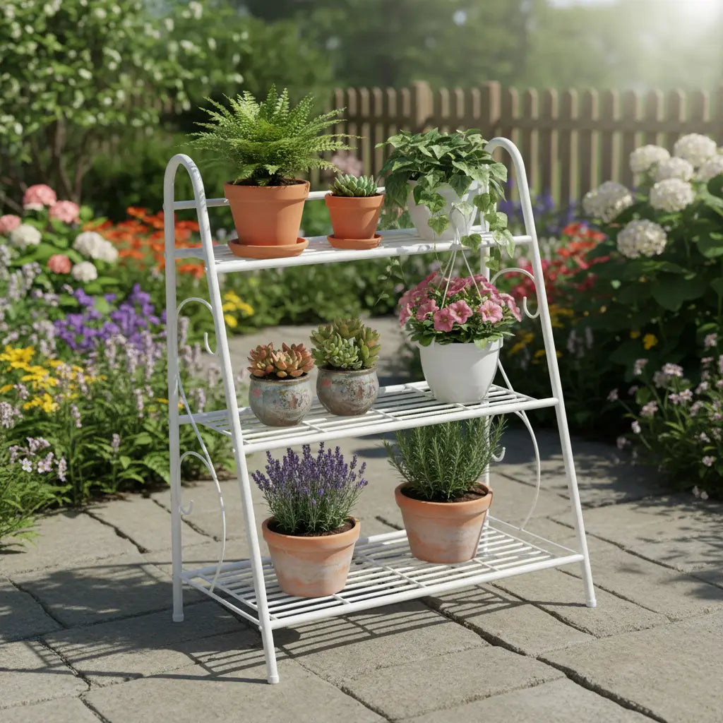 Estante Soporte Metal 3 Niel Macetero Porta Maceta Planta