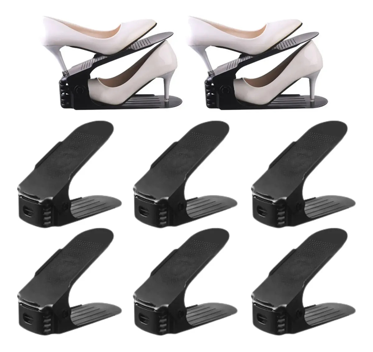 Pack De 6 Zapatero Estante Organizador De Zapatos Shoe Slotz