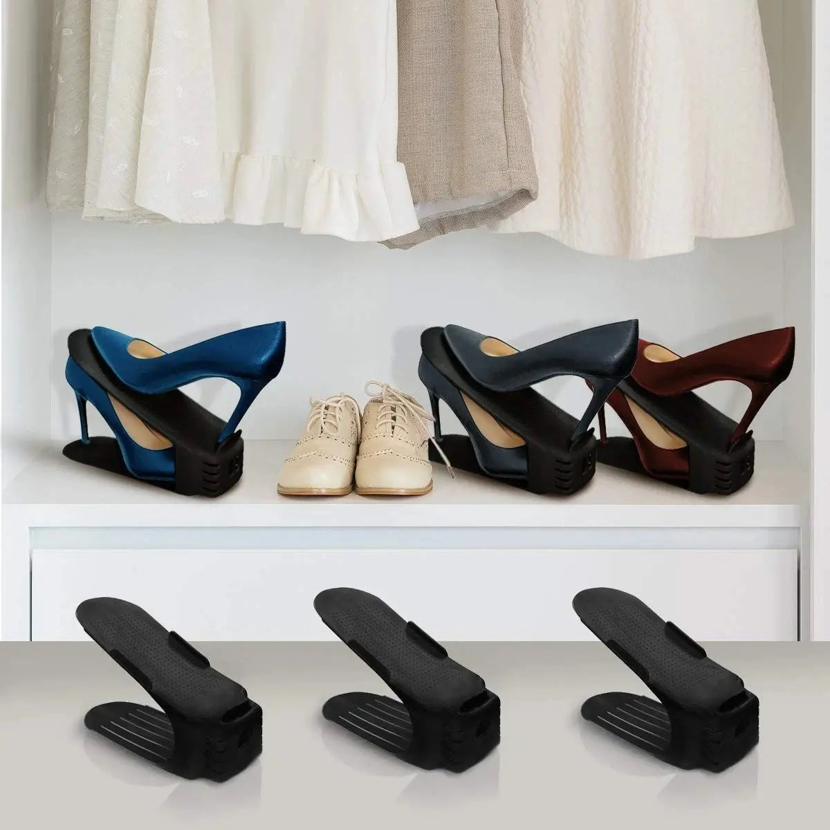 Pack De 6 Zapatero Estante Organizador De Zapatos Shoe Slotz