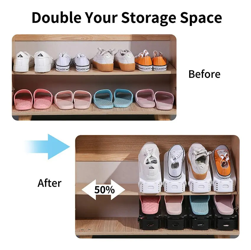 Pack De 6 Zapatero Estante Organizador De Zapatos Shoe Slotz