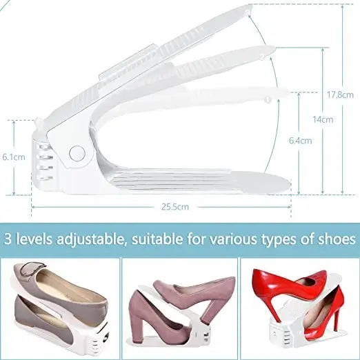 Pack De 6 Zapatero Estante Organizador De Zapatos Shoe Slotz