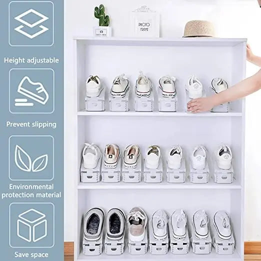Pack De 6 Zapatero Estante Organizador De Zapatos Shoe Slotz