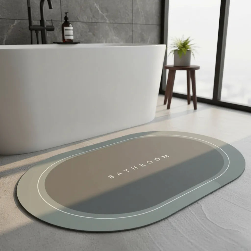 Alfombra De Baño Absorbente Secado Rapido 60x40cm