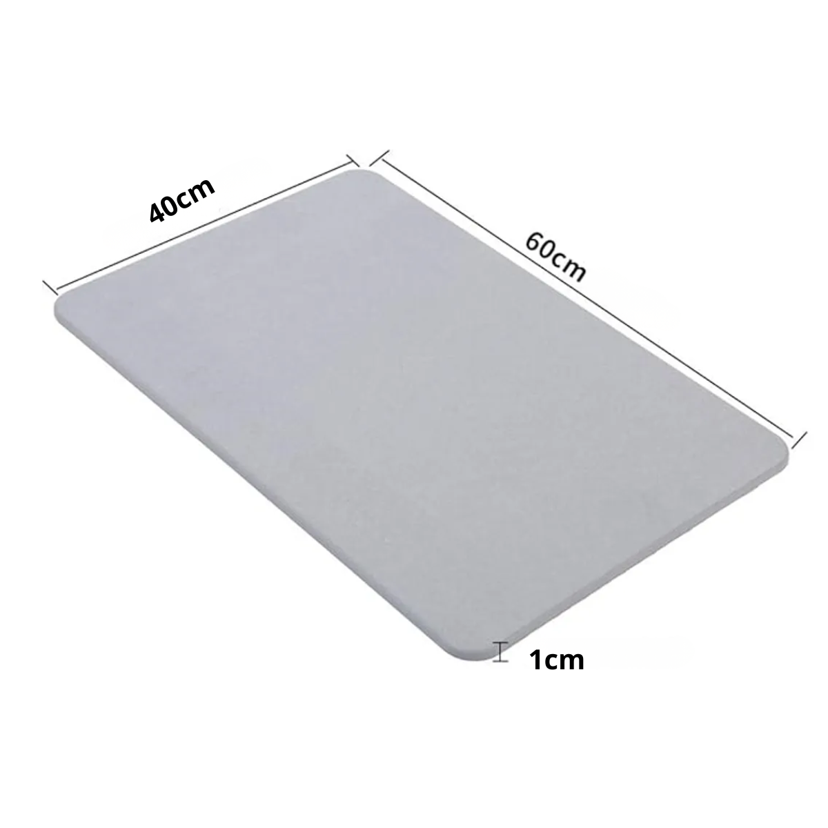 Alfombra Piso Baño Diatomita Secado Ultra Rápido 40x60cm