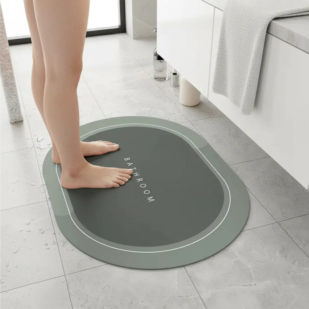 Alfombra De Baño Absorbente Secado Rapido 60x40cm
