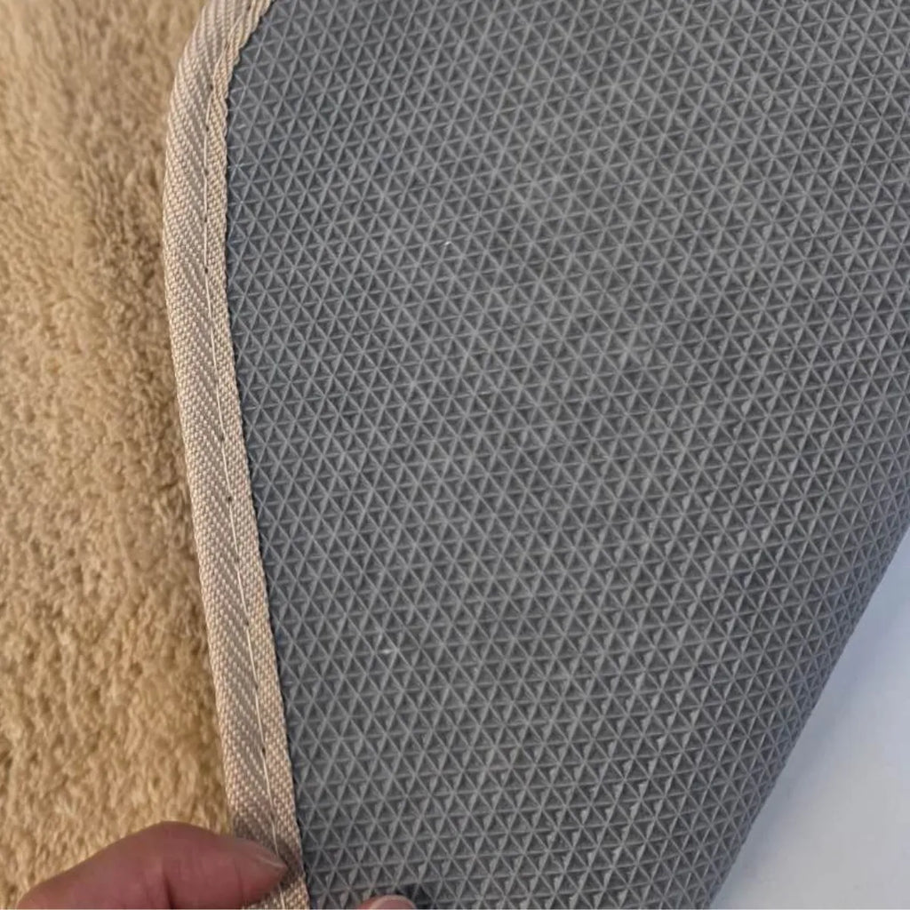Alfombra De Baño Liso Peludo