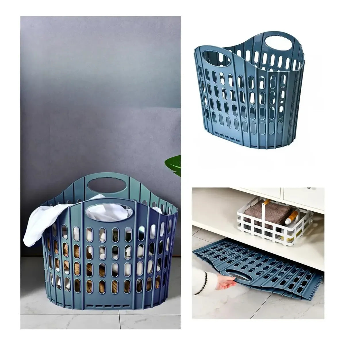 Cesto Canasto Ropa Sucia Plegable Liviano Lavanderia