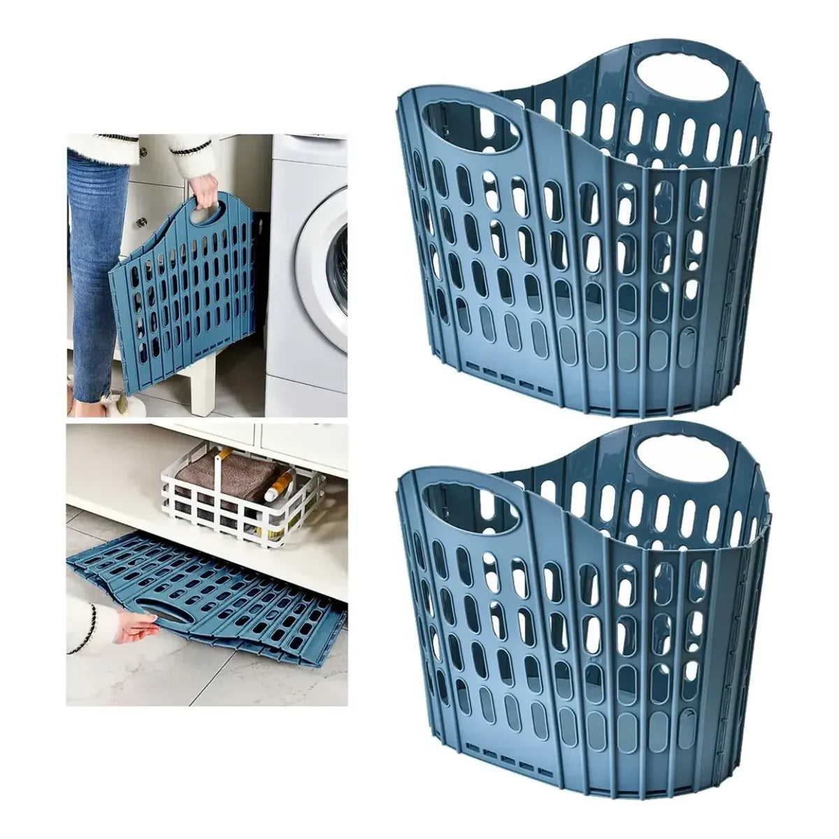Cesto Canasto Ropa Sucia Plegable Liviano Lavanderia