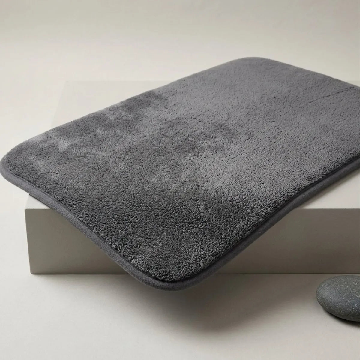 Alfombra De Baño Liso Peludo