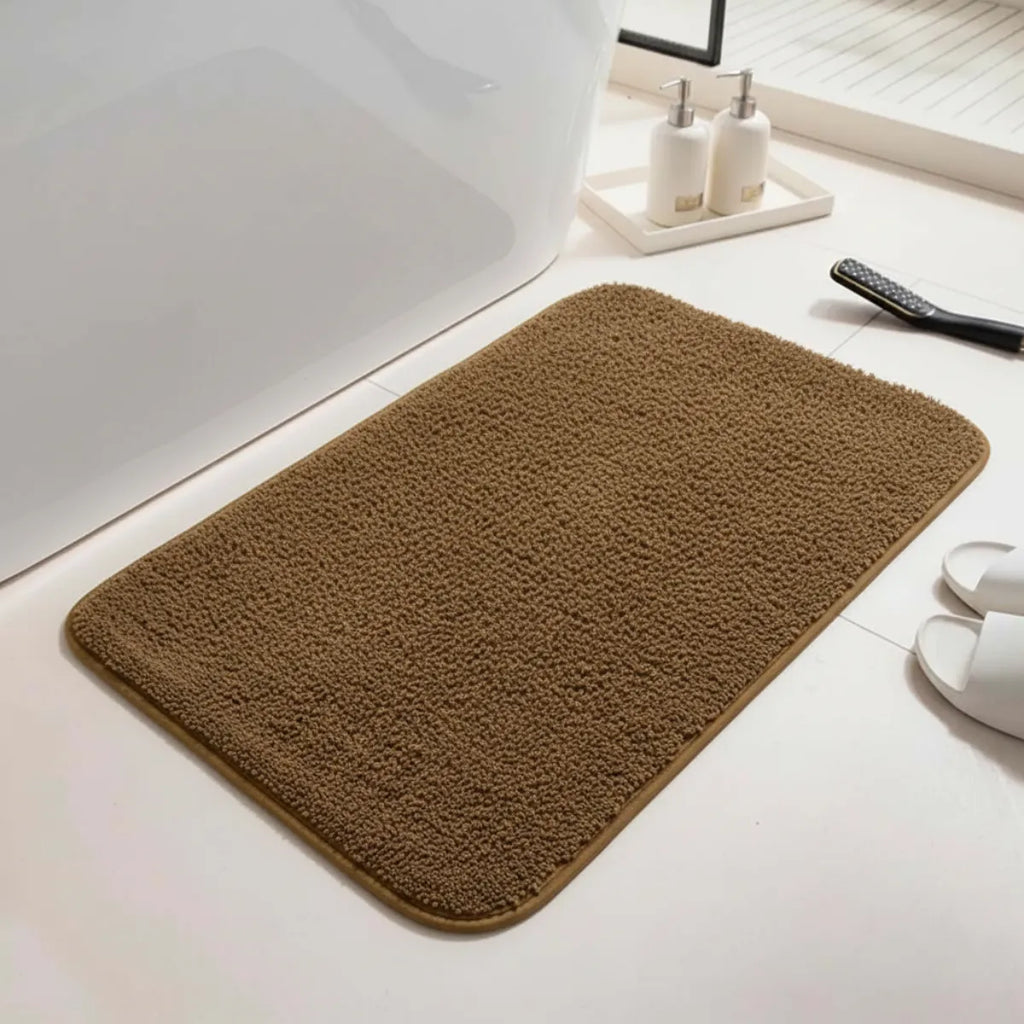 Alfombra De Baño Liso Peludo