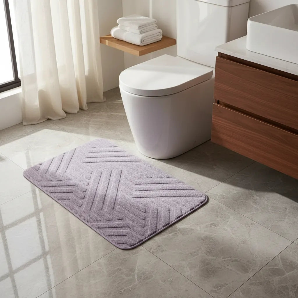 Alfombra Baño Jacquard Geometrico
