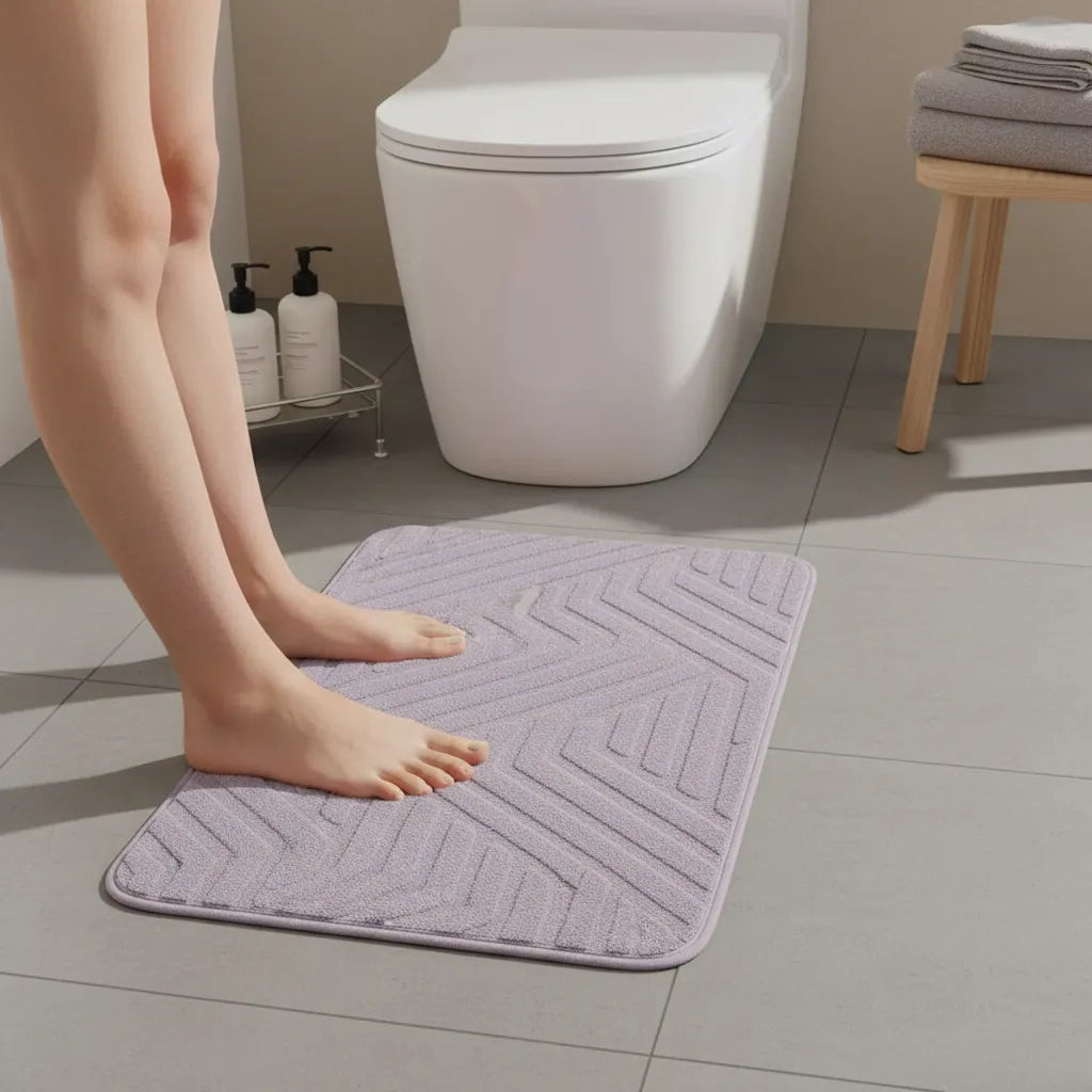 Alfombra Baño Jacquard Geometrico