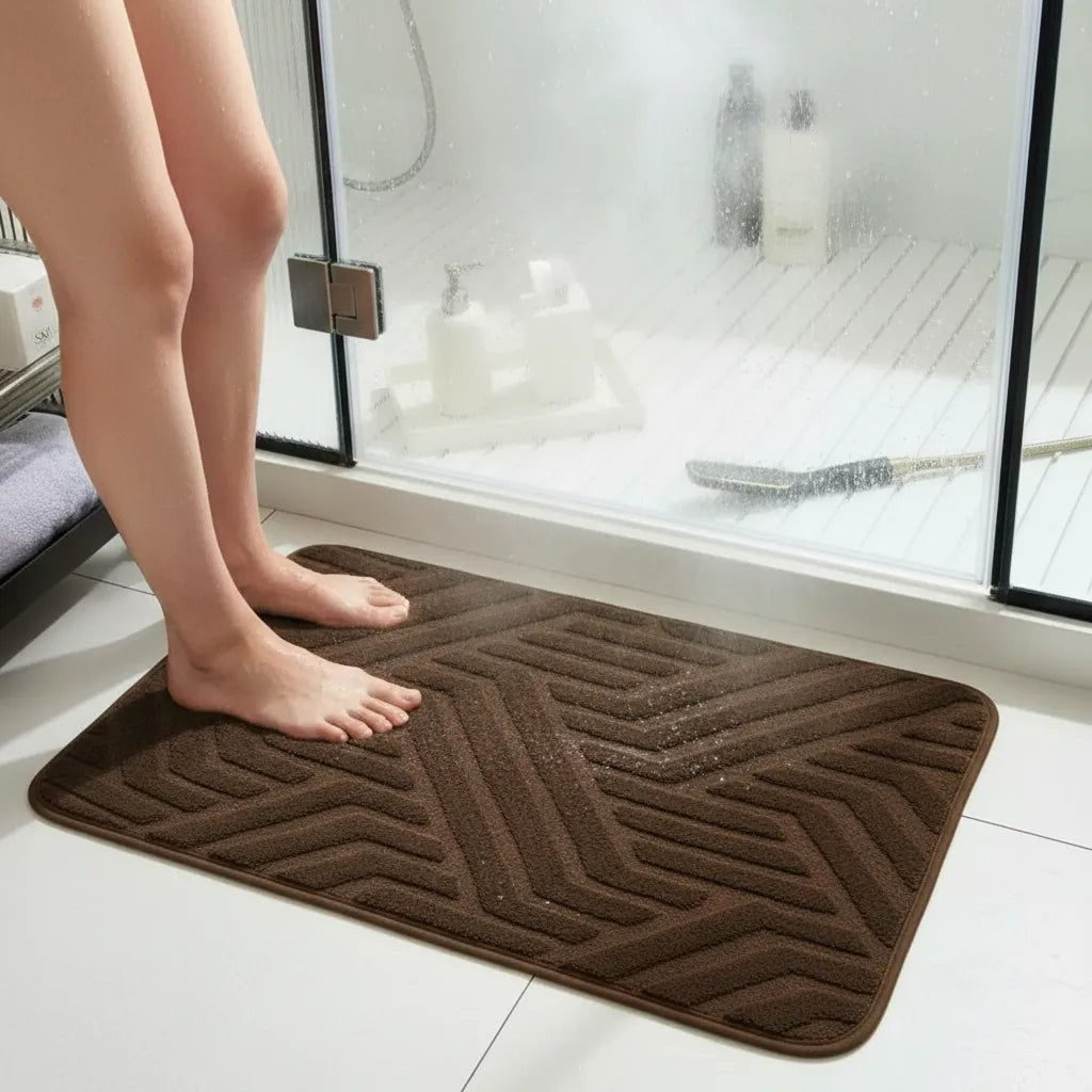 Alfombra Baño Jacquard Geometrico