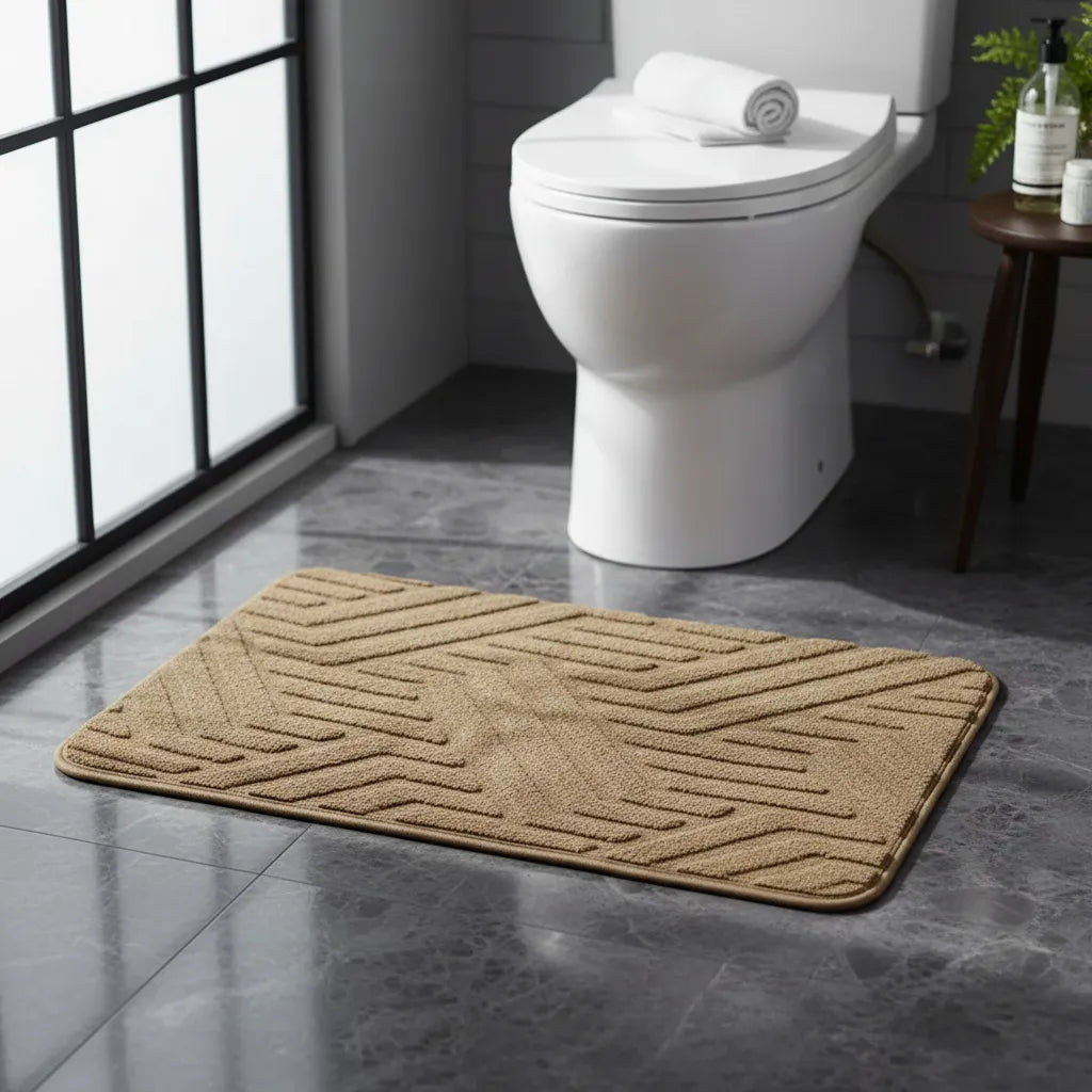 Alfombra Baño Jacquard Geometrico