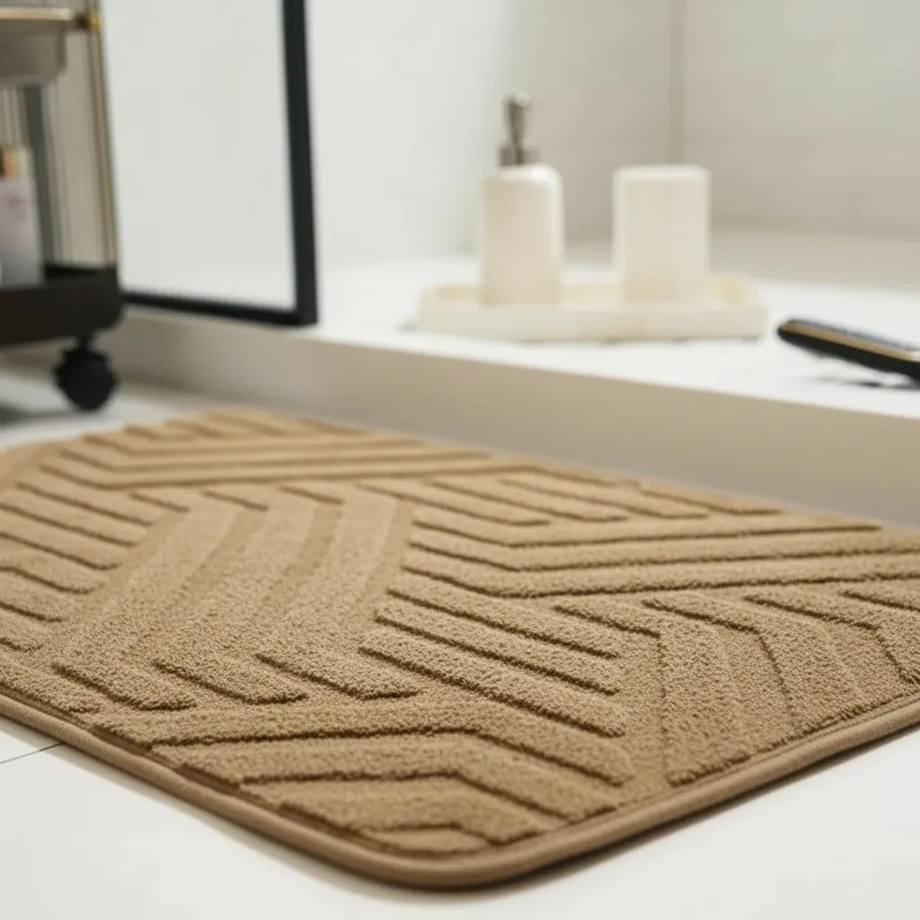 Alfombra Baño Jacquard Geometrico