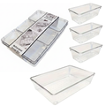 Set 4 Cajas Organizadora Cajon Closet Acrilico Maquillaje