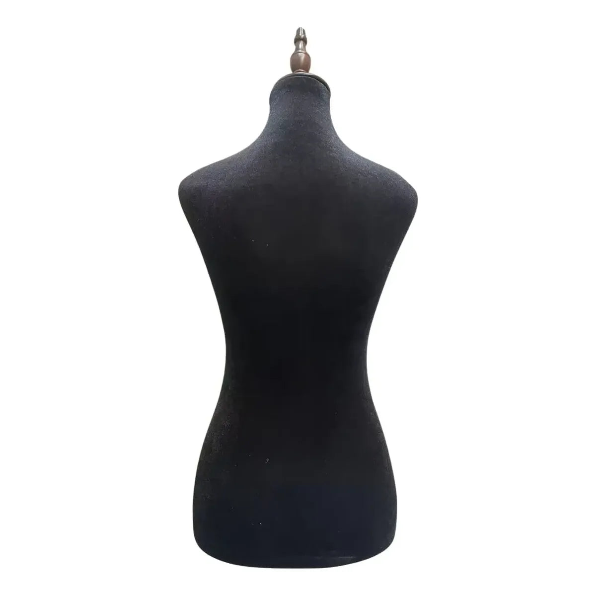 Torso Maniqui De Dama Costura Sastre Pedestal Madera Velvet