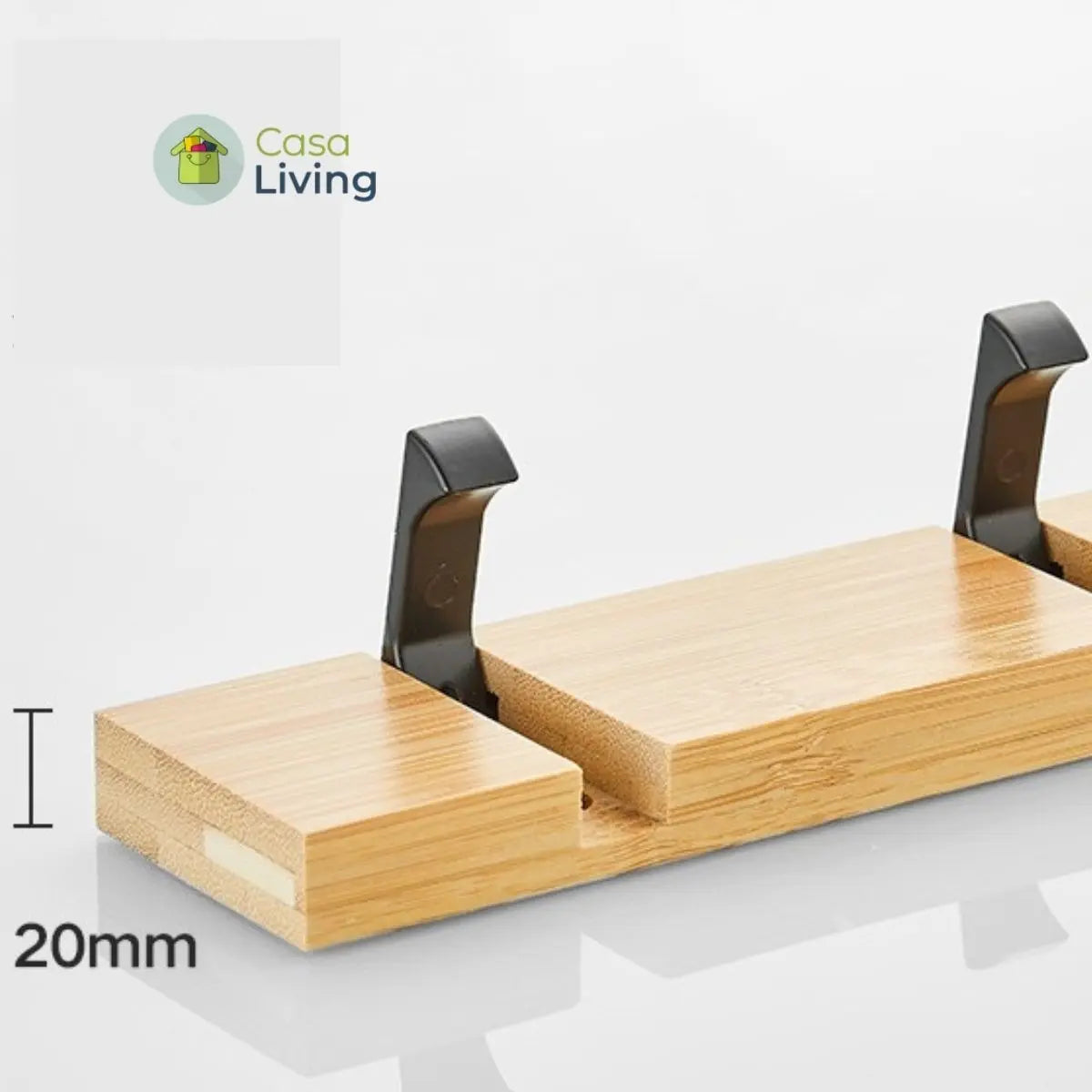 Perchero Pared Madera Pedro Colgador 5 Ganchos Percha