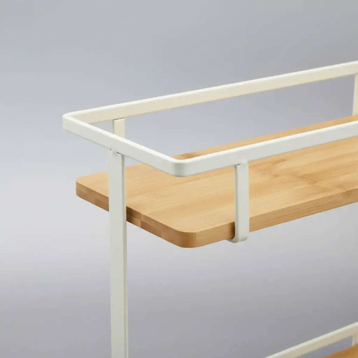 Mini Estante De Metal Dos Pisos Organizador Cocina Oficina