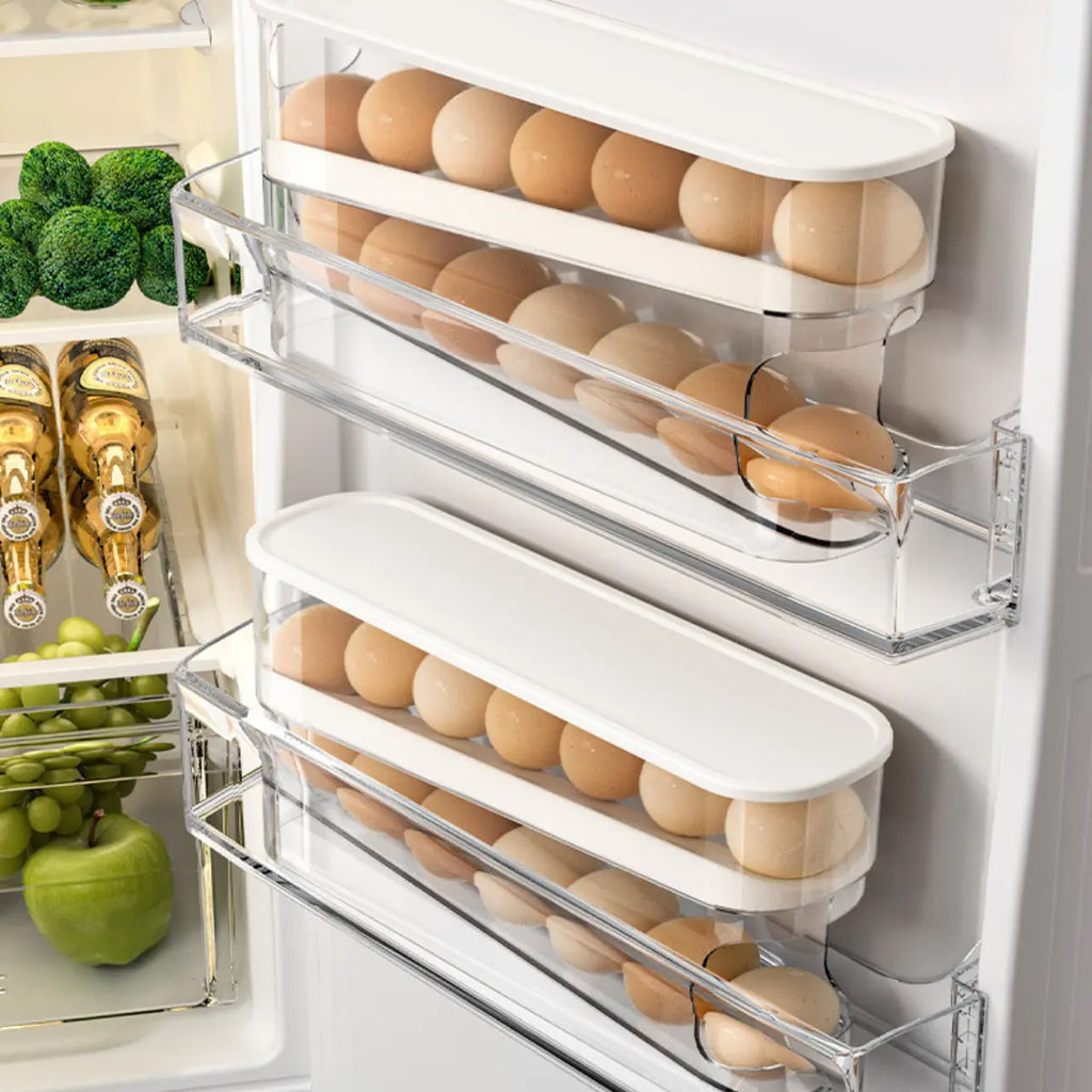 Huevera Organizadora Corredizo Para Huevos Acrilico