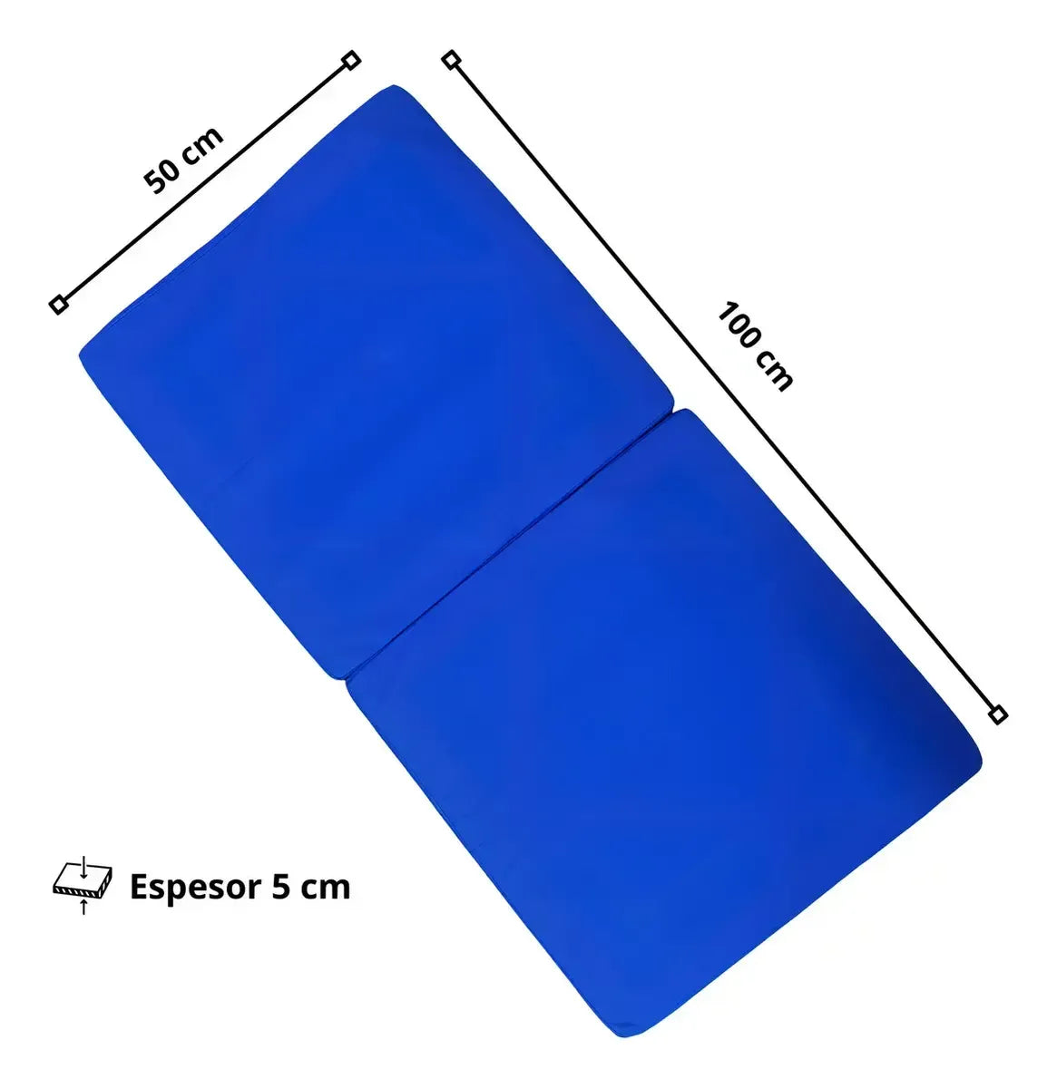 Colchoneta Deportiva Pilates / Yoga Lona Oxford 100x50x5cm