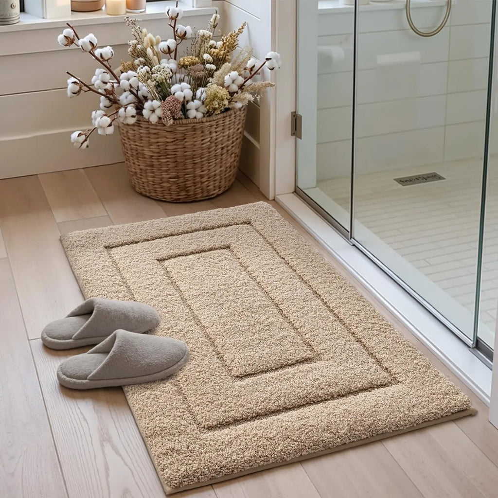 Alfombra Baño Ultra Suave Antideslizante 60x40 Cm