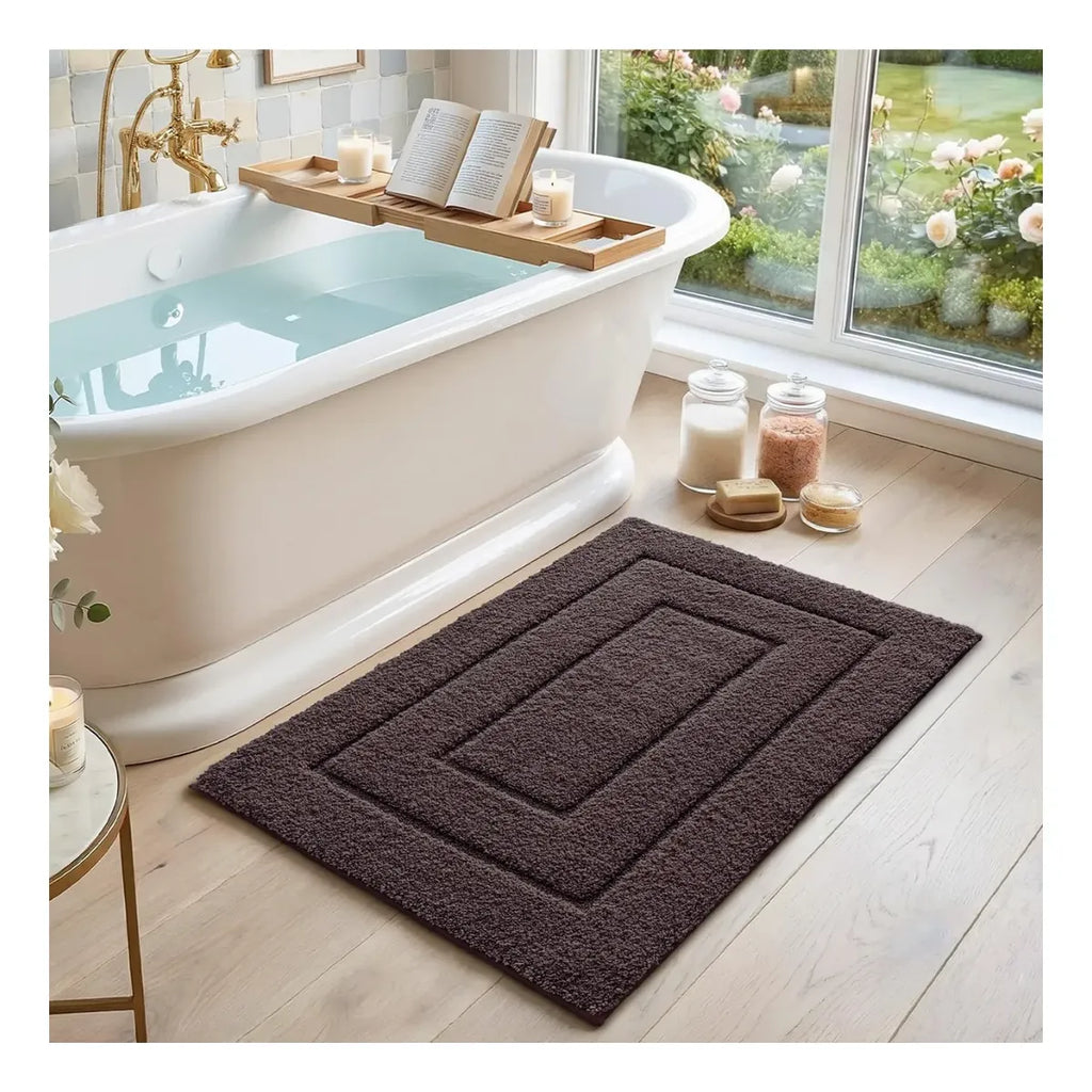 Alfombra Baño Ultra Suave Antideslizante 60x40 Cm