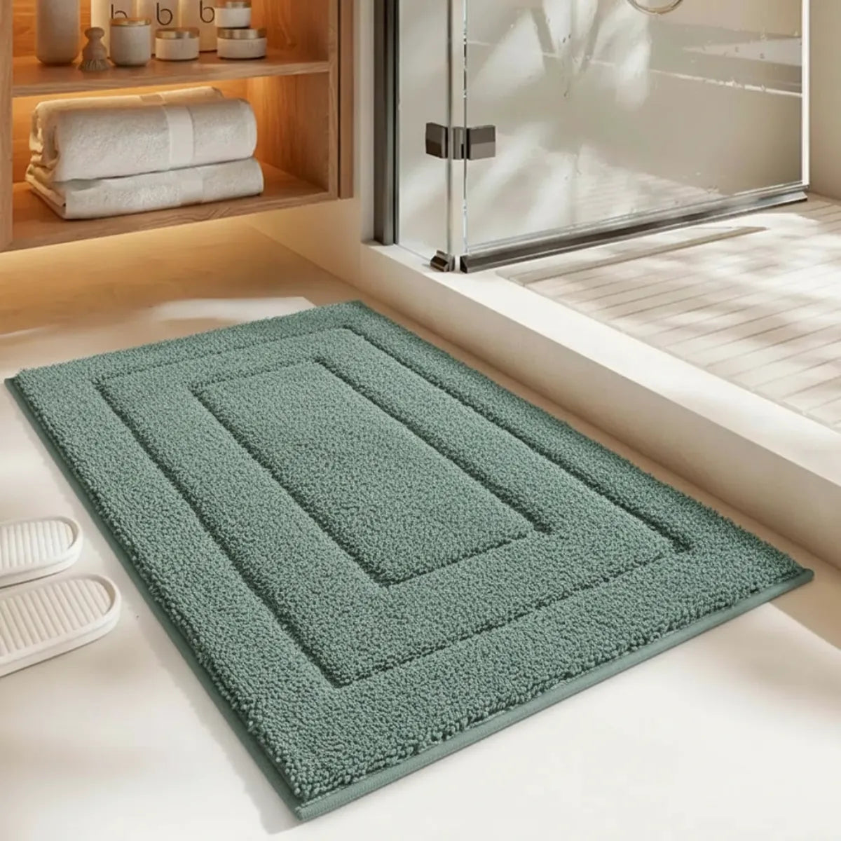 Alfombra Baño Ultra Suave Antideslizante 60x40 Cm