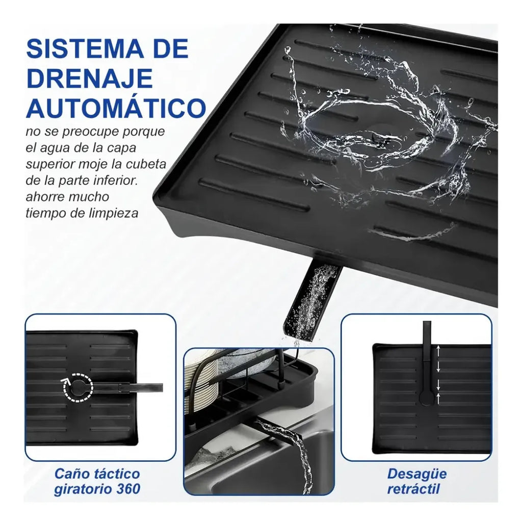 Secador Escurridor De Loza Secaplato 2nivel Acero Inoxidable