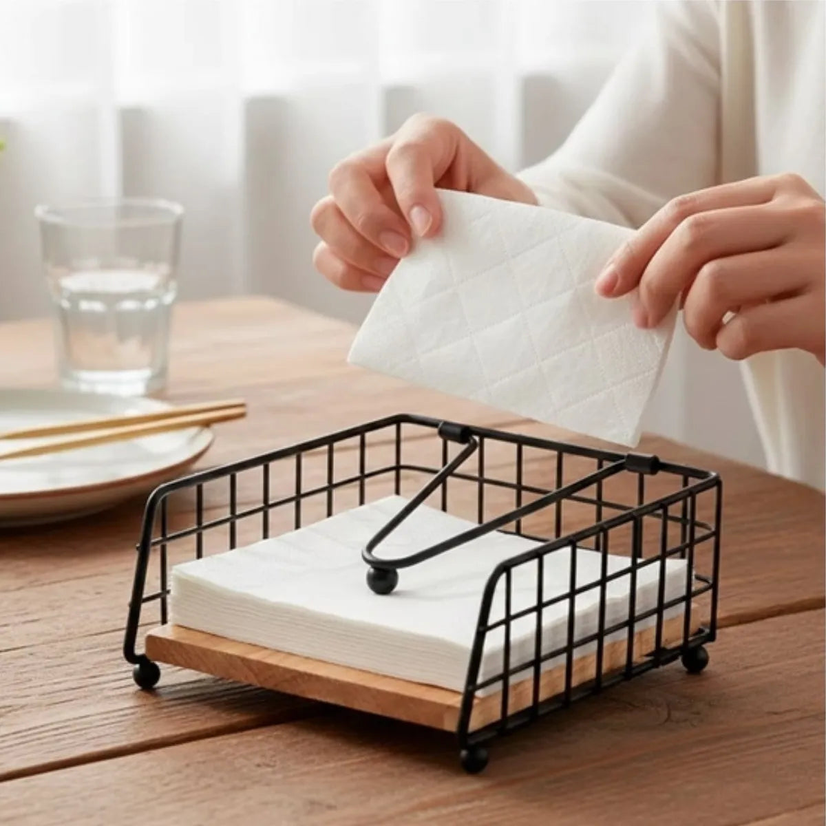 Servilletero De Mesa 15cm Con Peso