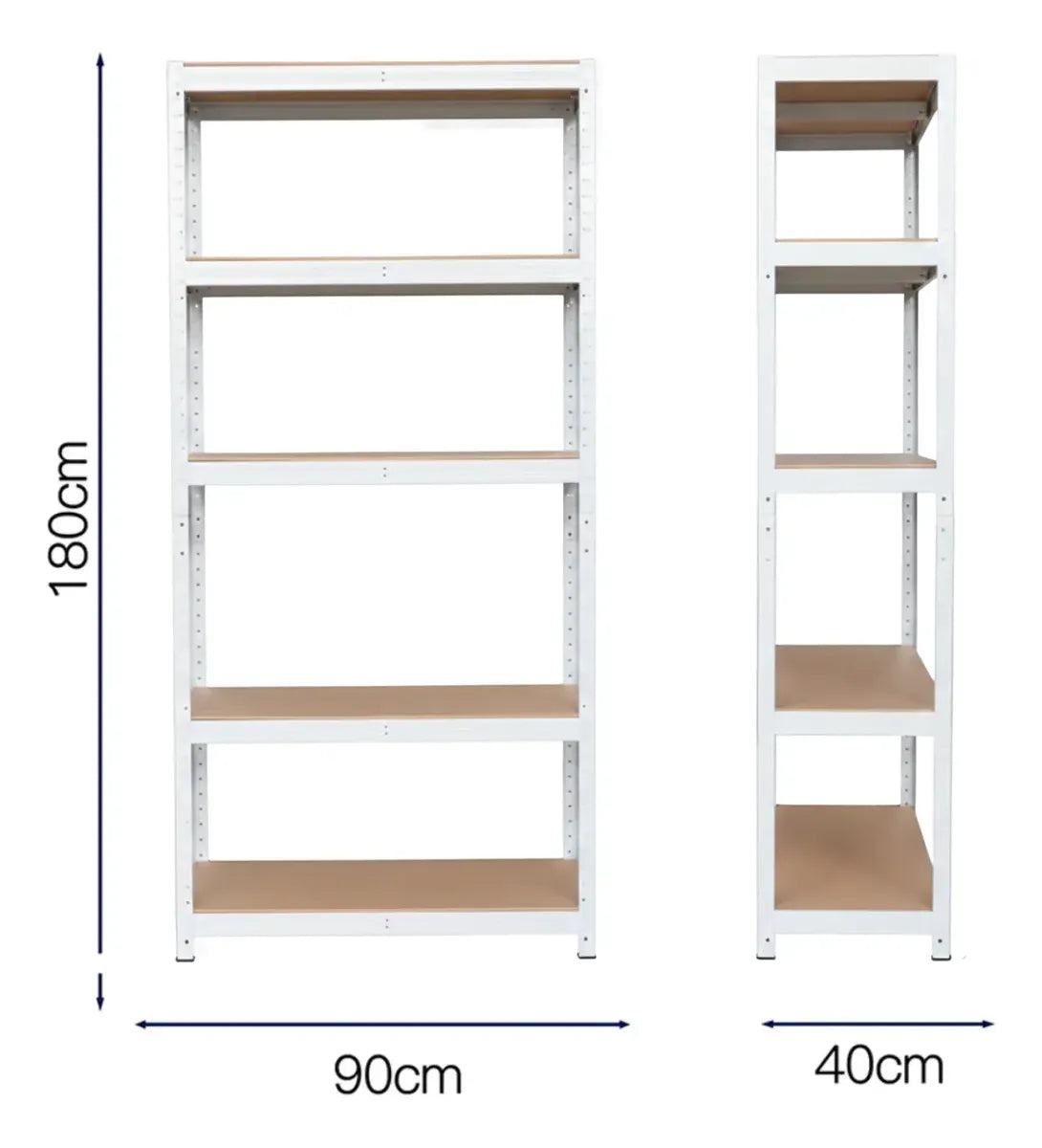 Estante Rack Metalico 90x40x180cm 350kg Bodega