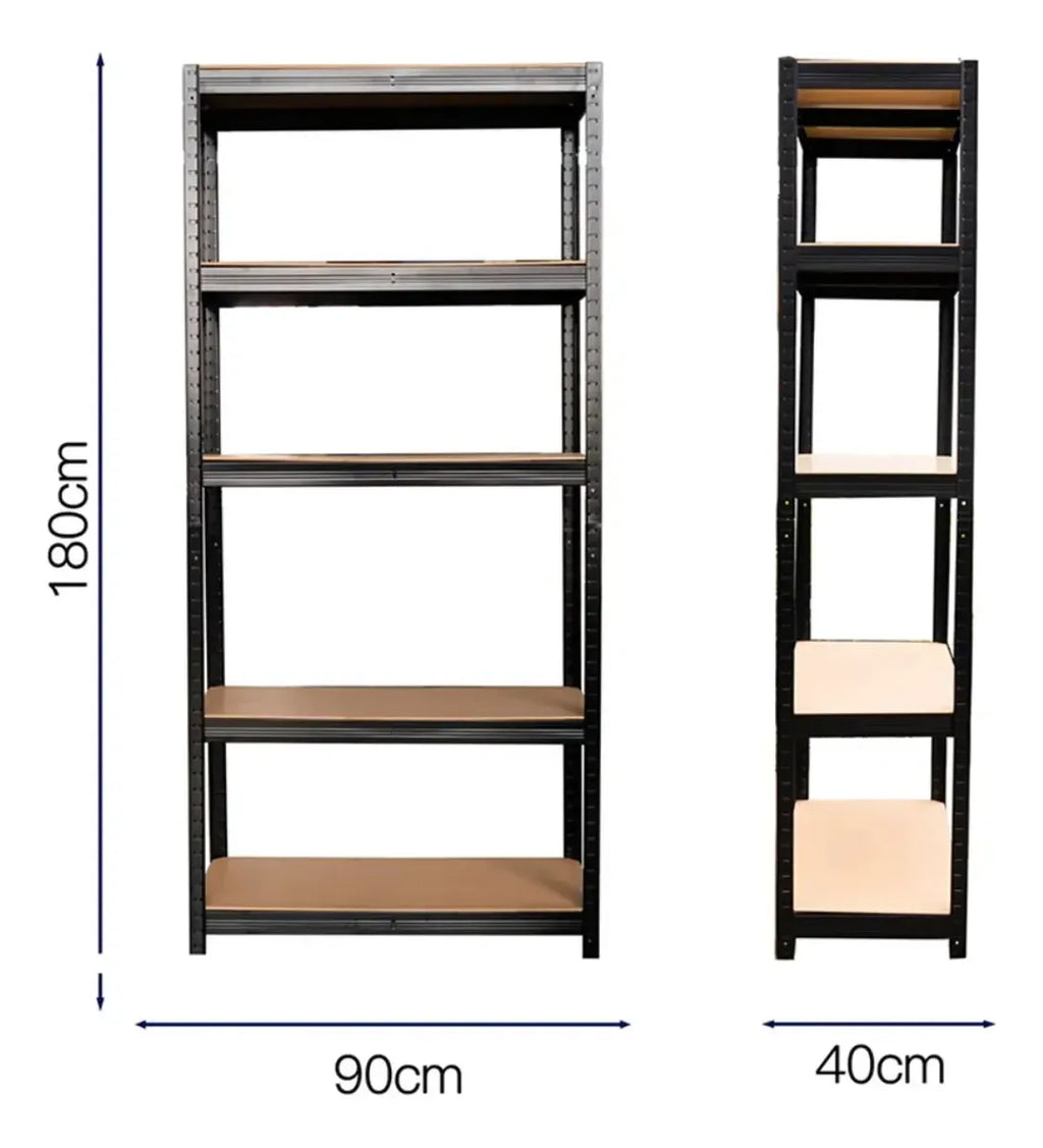 Estante Rack Metalico 90x40x180cm 350kg Bodega